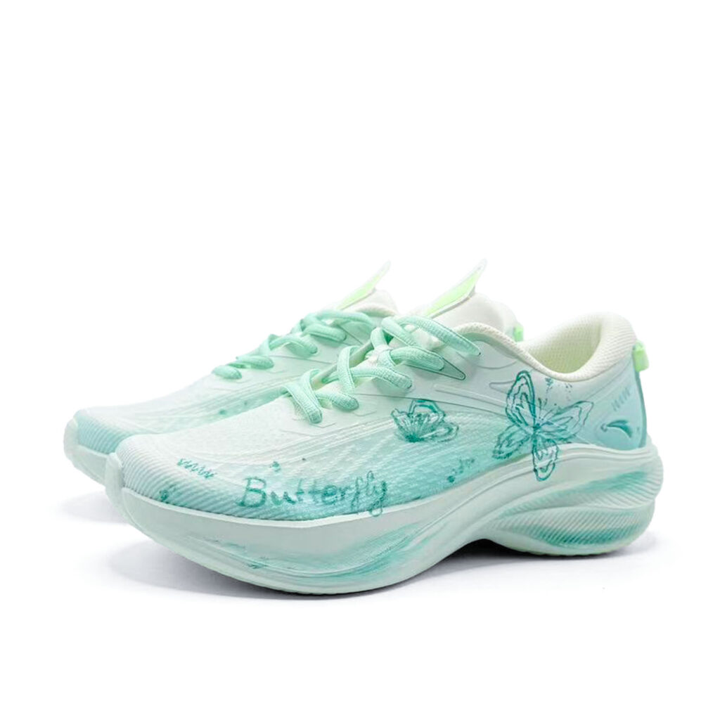 Anta Leaf 5.0 Textile, Synthetic Leather Abrasion Resistant Support Low top Casual Running Shoes Women’s