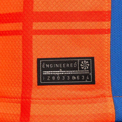Nike Dri Fit Soccer Jersey Men’s Eye Catching Orange/Royal Blue/Royal Blue