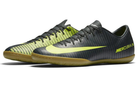 Nike IC/in Leather Cushioning Slip Resistant Abrasion Resistant Soccer Shoes Men’s Black Green