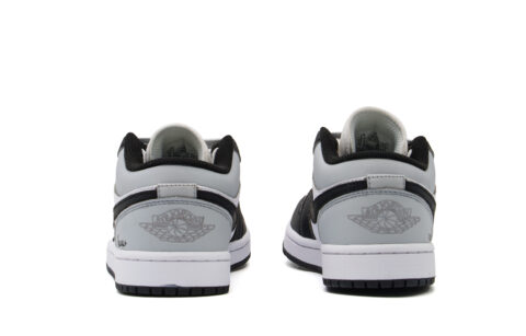 Jordan Air Jordan 1 Abrasion Resistant Low top Skateboard Shoes Unisex Black Gray