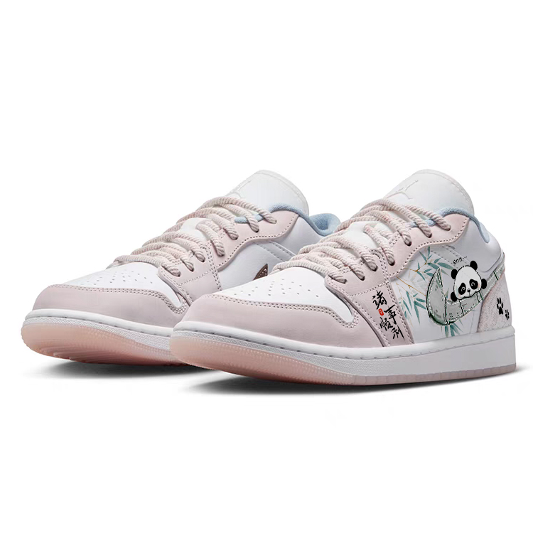 Jordan Air Jordan 1 Vintage Basketball Shoes Women’s Low Top White/Pink