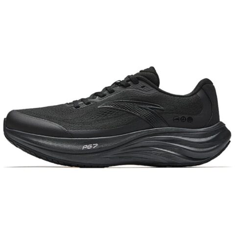 Anta Slip Resistant, Abrasion Resistant, Rebound Low top Running Shoes Men's Black