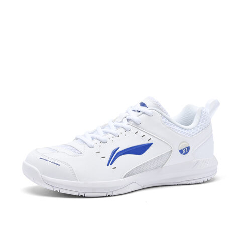 Li Ning Rocket Shoe 2.0 Slip Resistant, Abrasion Resistant, Lightweight Low top Badminton Shoes Unisex White Blue