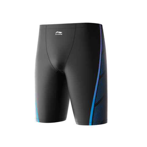 Li Ning Swimming Shorts Men's Black Blue