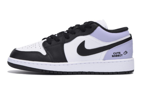 Jordan Air Jordan 1 Vintage Basketball Shoes Men’s Low Top White Purple