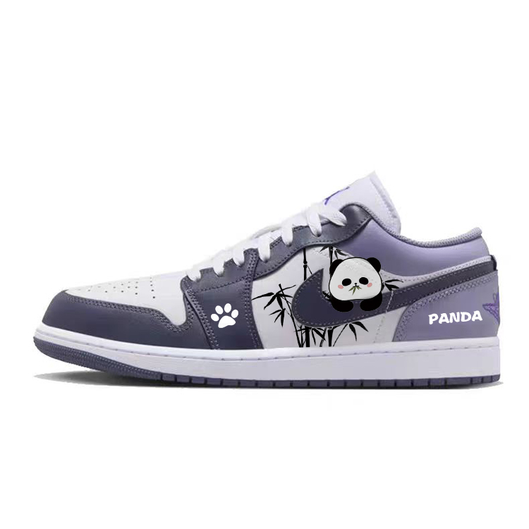 Jordan Air Jordan 1 Vintage Basketball Shoes Men’s Low Top White/Purple