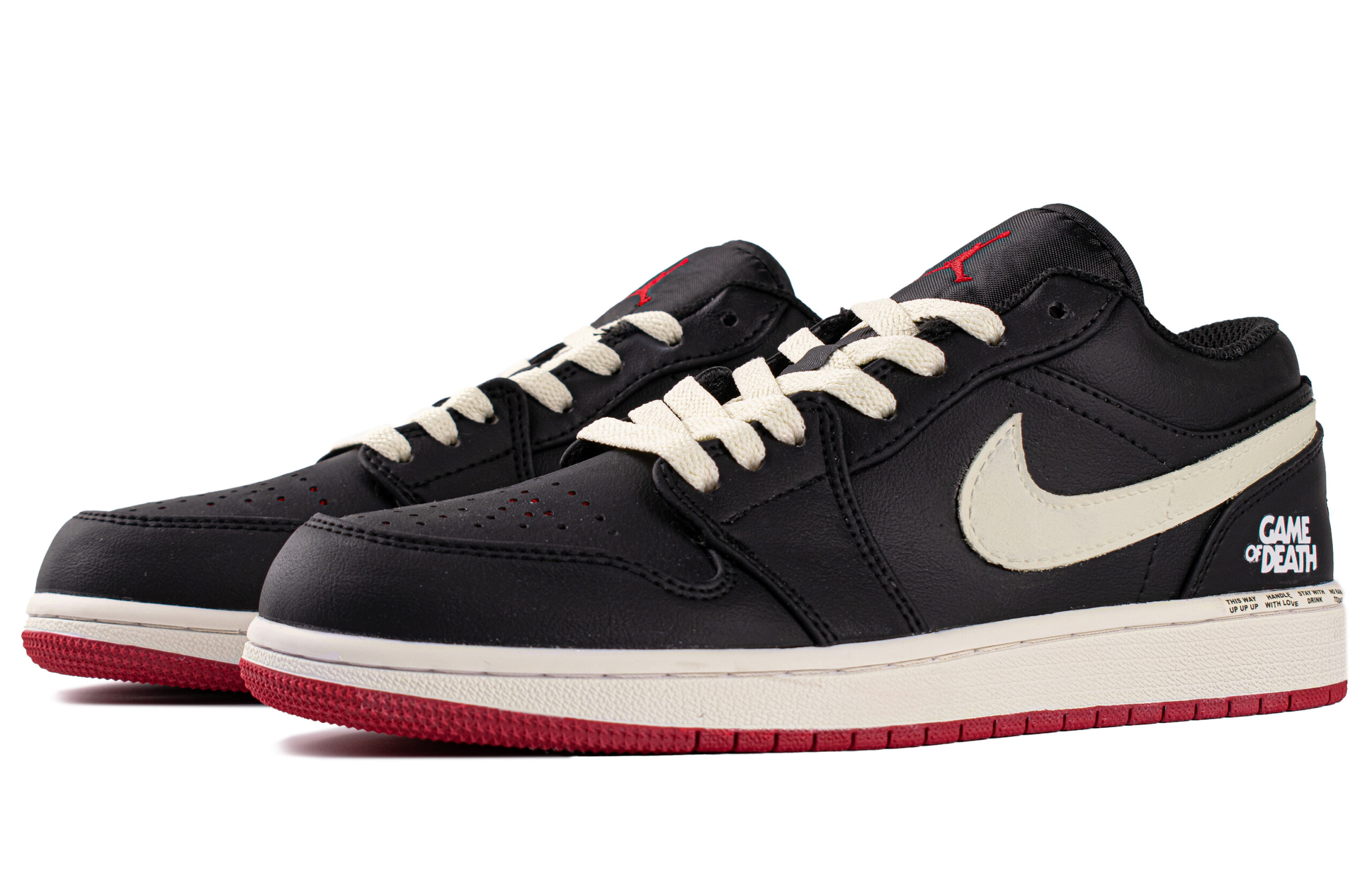 Jordan Air Jordan 1 Dark Night WS Abrasion Resistant Low top Vintage Basketball Shoes Men’s Black