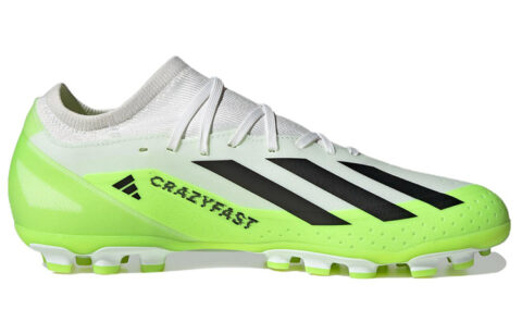 adidas Crazyflight X3 Artificial White Solar Green Grass Boots
