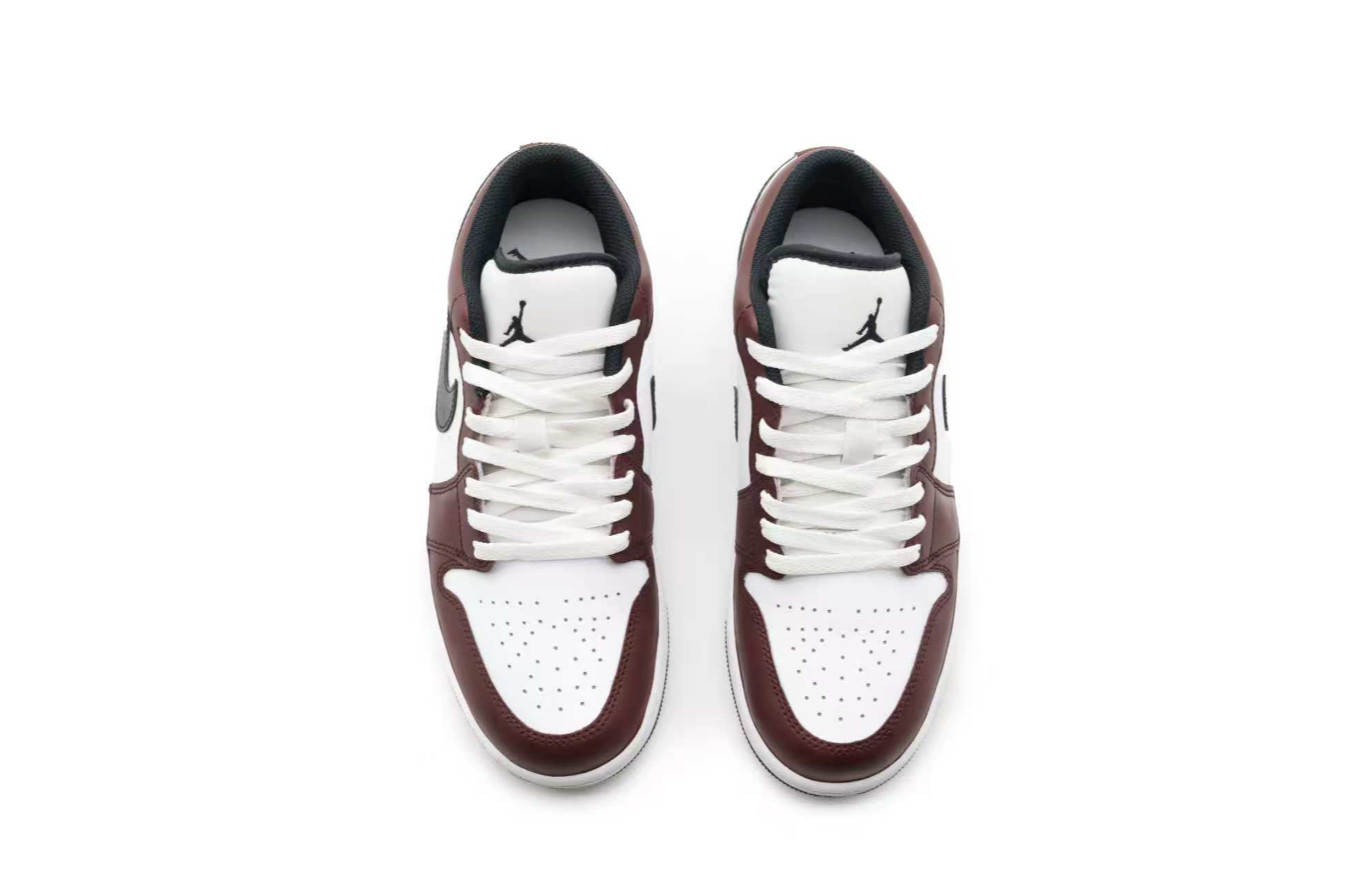 Jordan Air Jordan 1 Cushioning Slip Resistant Abrasion Resistant Low top Vintage Basketball Shoes Men’s Burgundy