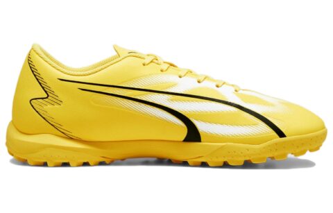 PUMA Ultra Play TT Turf Artificial Turf Soccer Shoes Men’s Yellow White Black
