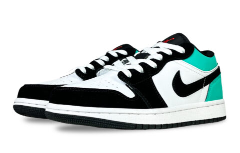 Jordan Air Jordan 1 Green Slip Resistant Abrasion Resistant Low top Vintage Basketball Shoes Unisex Green