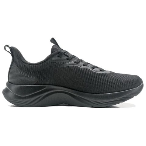 QIAODAN Slip Resistant, Abrasion Resistant, Breathable Low top Casual Running Shoes Men’s Black Gold