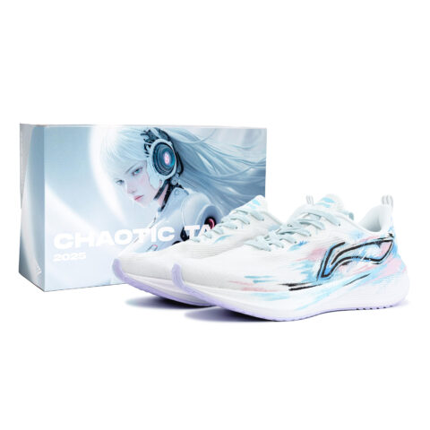 Li Ning Wuyue Cushioning Rebound Low top Casual Running Shoes Women’s Pink Blue