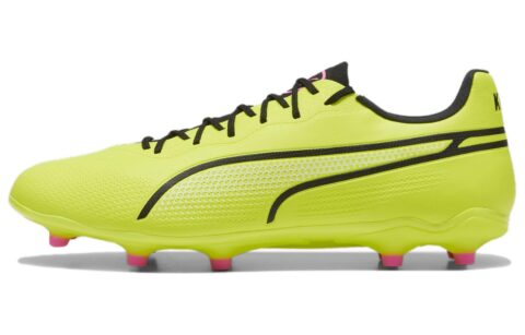 PUMA King Pro AG Artificial Ground FG Firm Ground Soccer Shoes Unisex Green Black