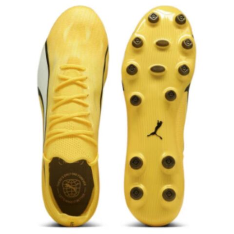 PUMA Ultra Ultimate AG Artificial Ground HG Hard Ground Soccer Shoes Men’s Yellow