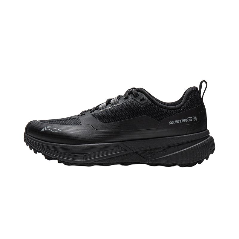 Li Ning Outdoor CF Tracing, Inter Industry Cushioning Abrasion Resistant Rebound Low top Hiking Shoes Unisex Black