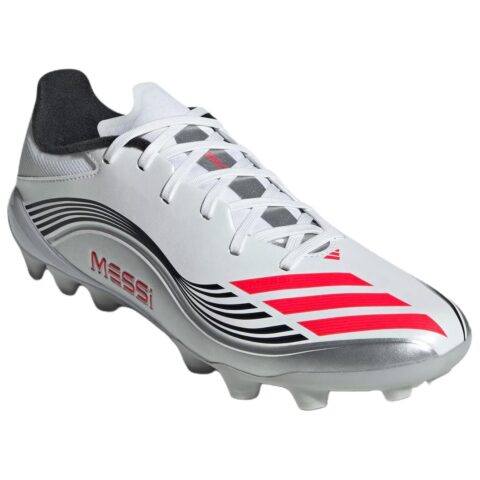 Adidas F50 Collection Abrasion Resistant Soccer Shoes Unisex White Silver