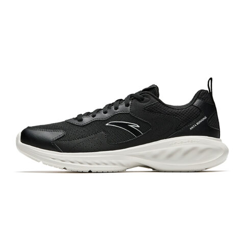 Anta Slip Resistant Breathable Abrasion Resistant Low top Casual Running Shoes Men's Basic Black
