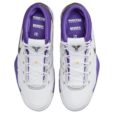 Nike Zoom Kobe 1 High top Vintage Basketball Shoes Men’s White Purple Black 2026 Edition