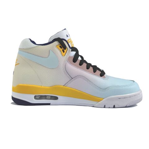 Nike Flight Legacy Cushioning Slip Resistant Abrasion Resistant High top Vintage Basketball Shoes Men’s White
