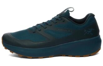 Arc'teryx Norvan LD 3 Comfortable Mesh Cushioning, Non Slip, And Waterproof Low top Running Shoes Men's Dark Blue Green