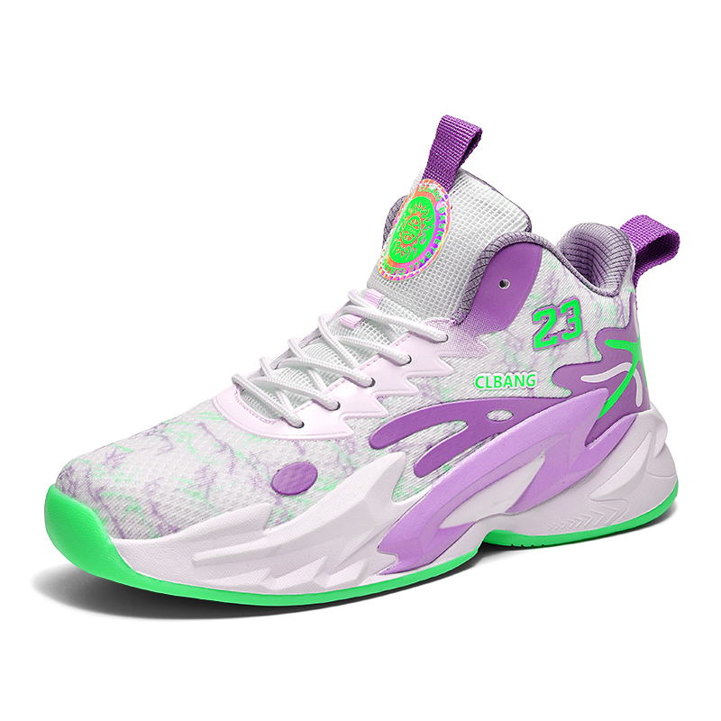 HEIWEILU Cushioning Abrasion Resistant Breathable Cushioning Abrasion Resistant Breathable Mid top Basketball Shoes