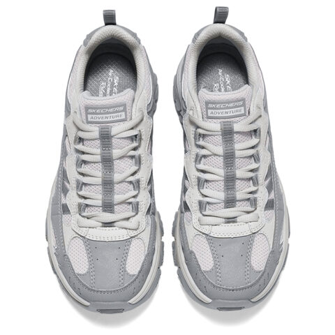 Skechers Awaken Mountain 2.0 Platform Abrasion Resistant Support Grip Low top Hiking Shoes Women’s Light Gray