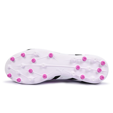 PUMA Ultra 5 Match Abrasion Resistant Soccer Shoes Unisex White Purple