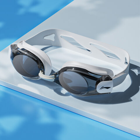 Li Ning Swim Goggles Unisex Black White