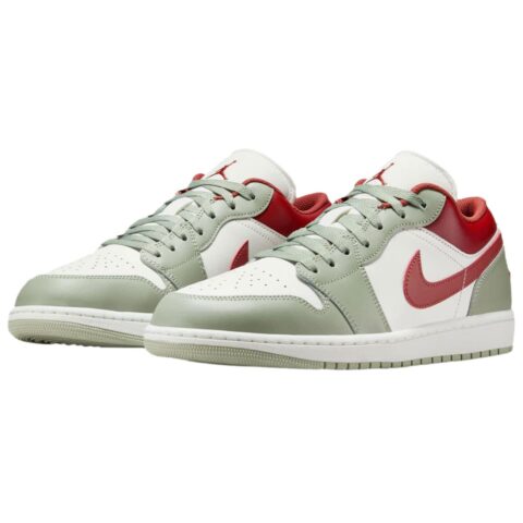 Jordan Air Jordan 1 Leather Low top Vintage Basketball Shoes Men’s Green