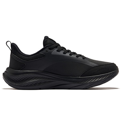 Erke Cushioning Rebound Low top Casual City Commuting Running Shoes Men’s Jet Black