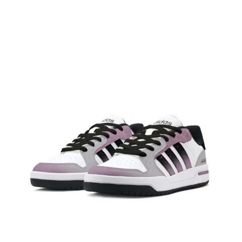 Adidas Neo Entrap Abrasion Resistant Abrasion Resistant Low top Vintage Basketball Shoes Unisex White Purple
