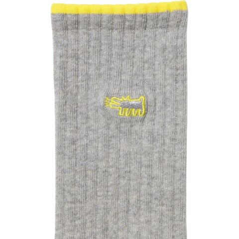 UNIQLO X Keith Haring Crew Socks Men’s 1 Pack Gray
