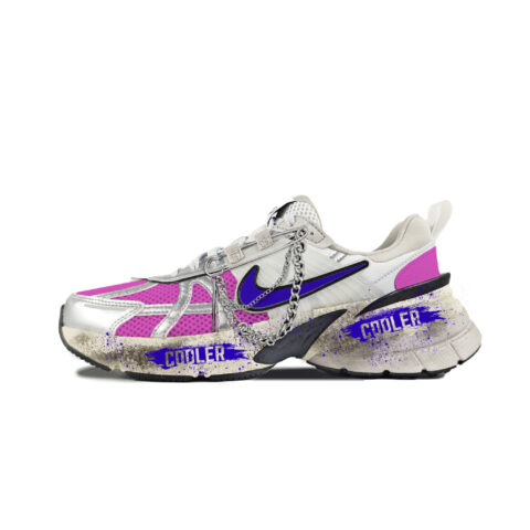 Nike V2K Run Abrasion Resistant Low top Running Shoes Women’s White Pink