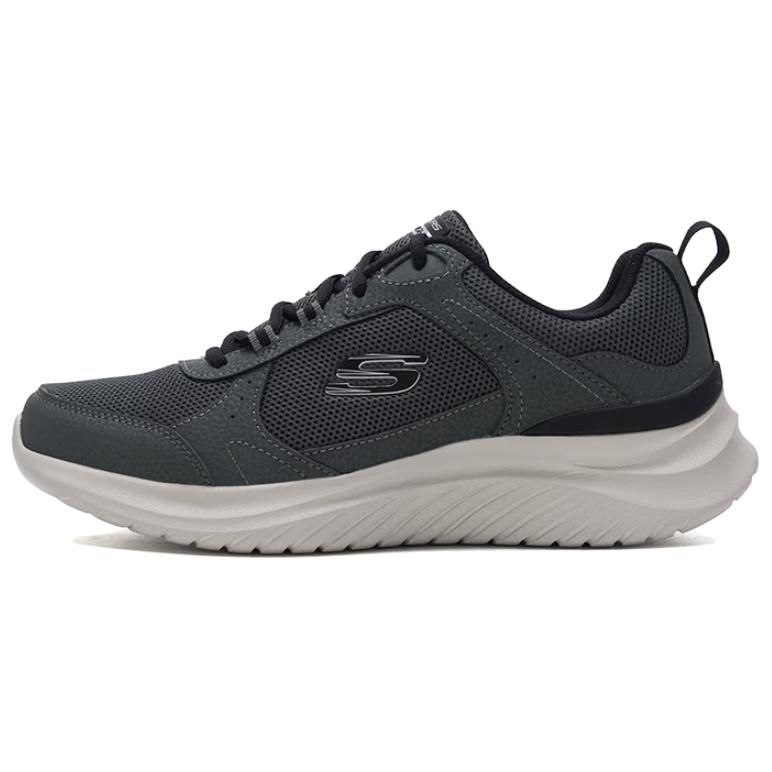Skechers FLECTION 3.0 Abrasion Resistant Breathable Running Shoes Men’s Gray