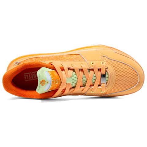 361° Mesh, Synthetic Leather Abrasion Resistant Slip Resistant Low top Basketball Shoes Men’s Orange Green