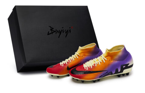 Nike Mercurial Superfly 9 Soccer Shoes Men’s Black Rice Yellow Purple