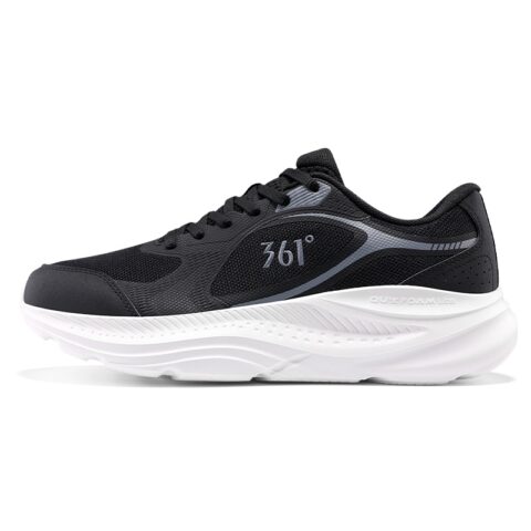 361° Abrasion Resistant Breathable Low top Casual Long Distance Running Sprint City Commuting Running Shoes Men’s Black