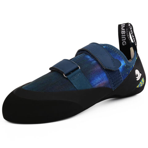 LUFU Slip Resistant Abrasion Resistant Low top Rock Climbing Shoes Women’s Shooting Stars Blue