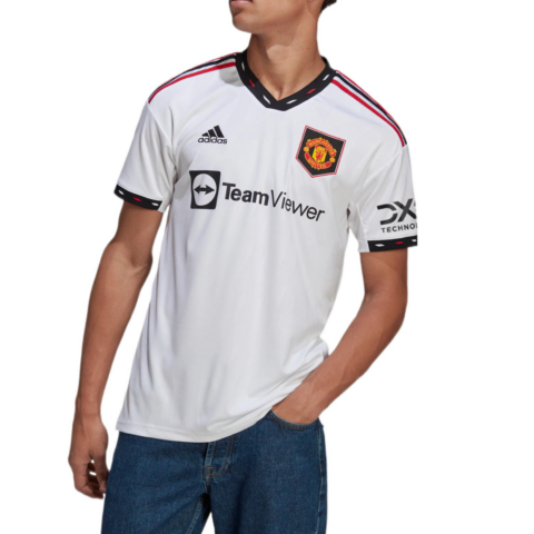 Adidas Manchester United Soccer Jerseys Men’s White Moderate Straight Fit
