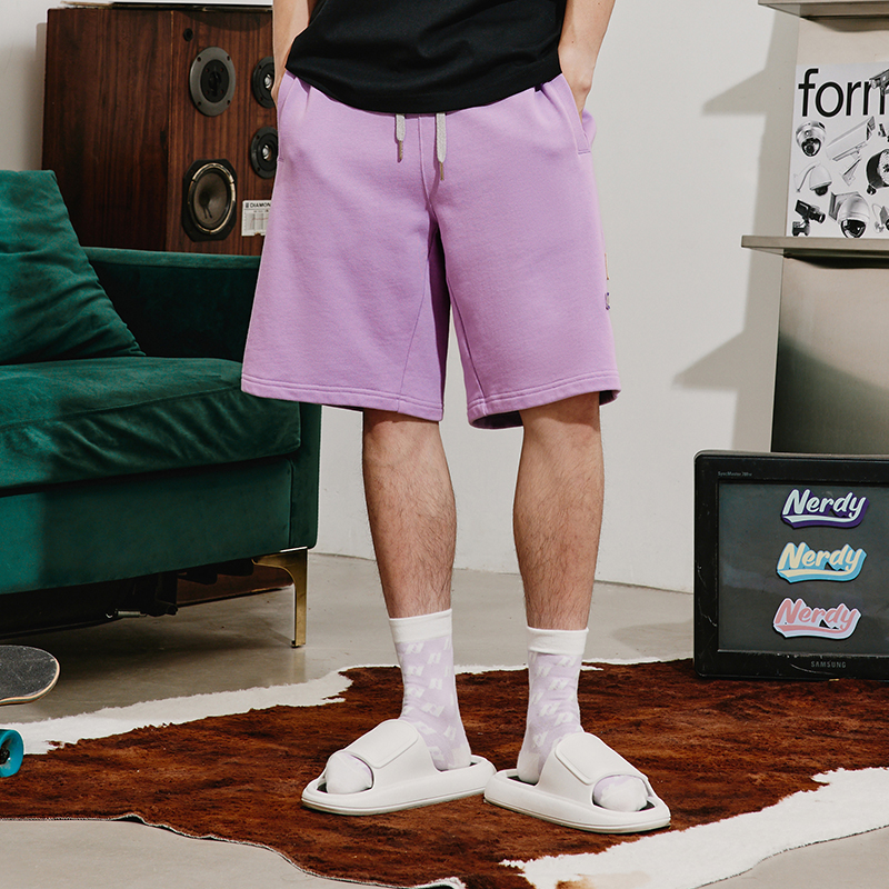 Nerdy Sports Shorts Unisex Purple Moderate
