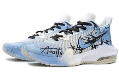 Nike Air Max Impact Cushioning Slip Resistant Abrasion Resistant Low top Basketball Shoes Men’s Black Blue