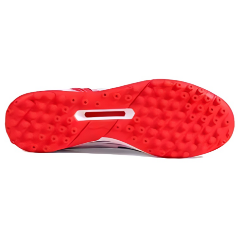Li Ning Comfortable And Trendy TF Turf Artificial Turf Slip Resistant Abrasion Resistant Soccer Shoes Men’s White Red