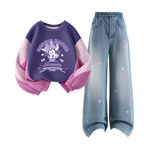 Disney Kids Casual Sportswear Crew Neck Moderate