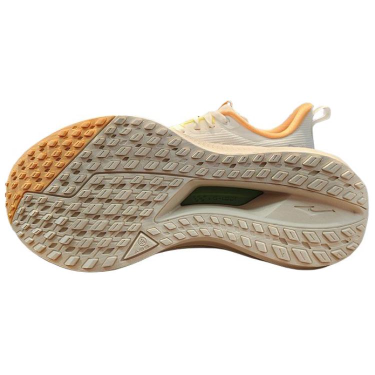 Erke Cushioning Lightweight Low top Sprint Running Shoes Women’s Microcrystal White With Emerald Green Undertones