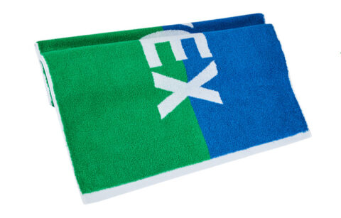 YONEX Sports Towels Blue Green Cotton Unisex