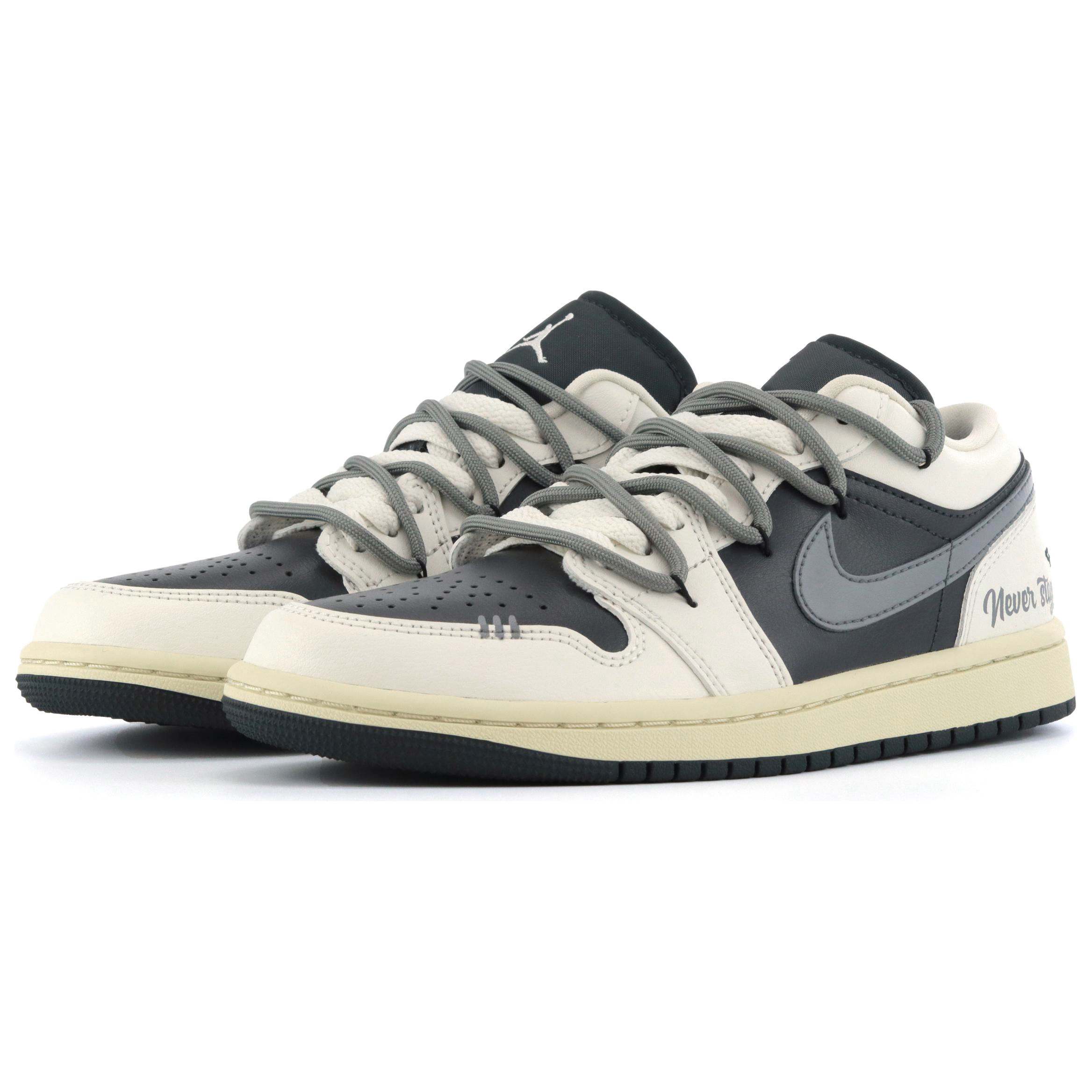 Jordan Air Jordan 1 Moon Mail Carrier, Exploring Leather Slip Resistant Abrasion Resistant Low top