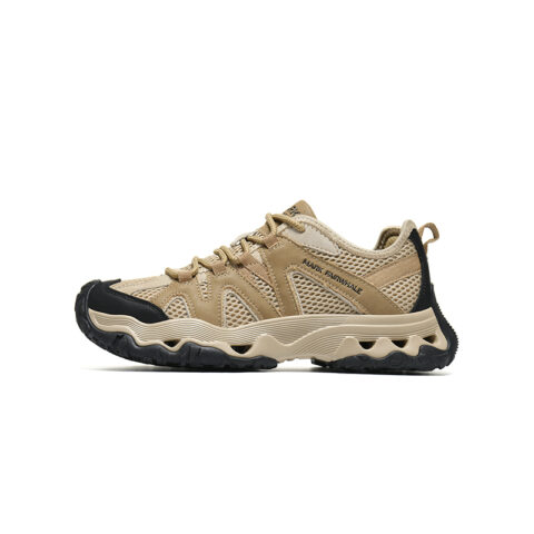 FAIRWHALE Textile, Synthetic Leather Low top Hiking Shoes Men's