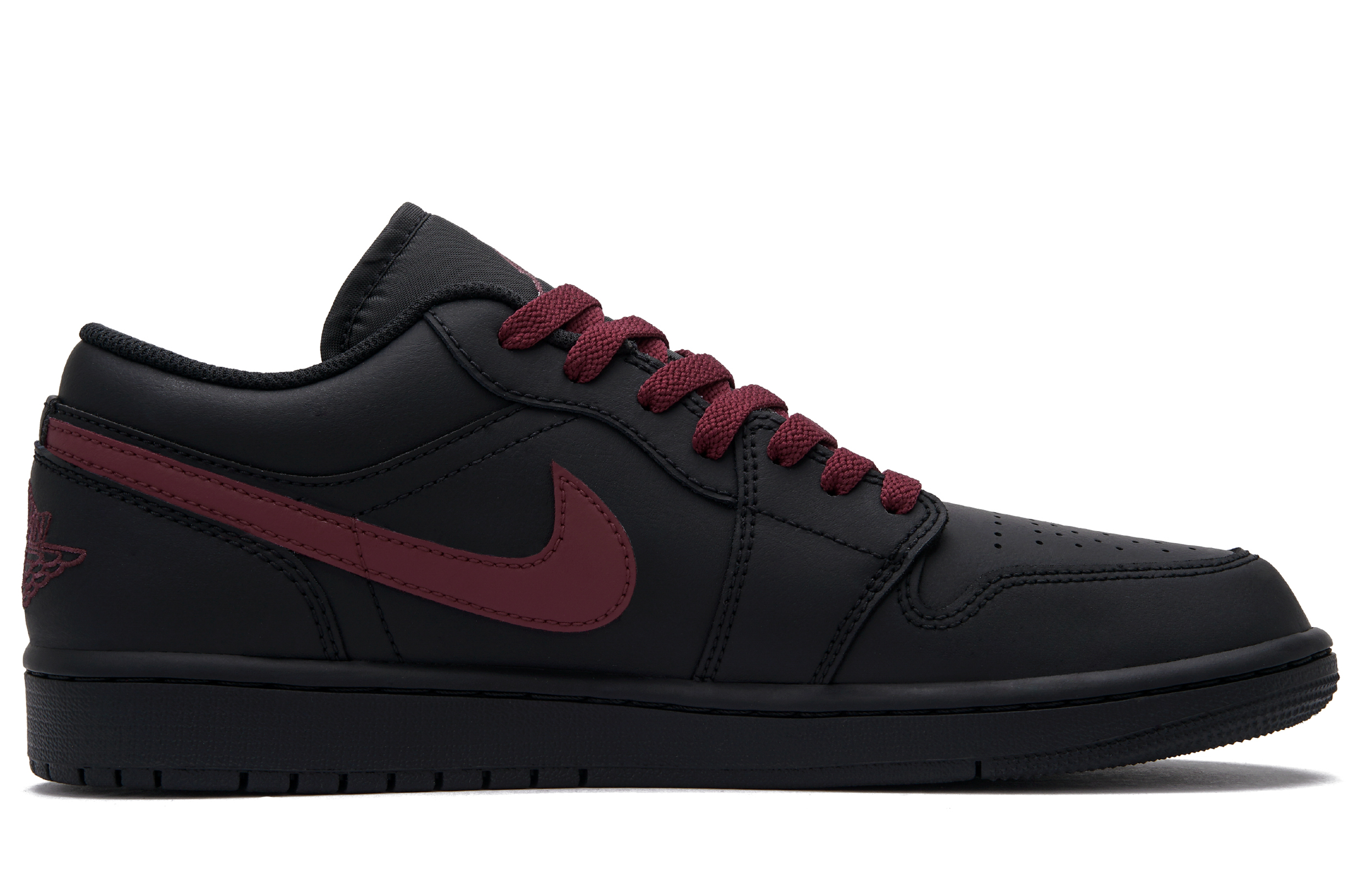 Jordan Air Jordan 1 Back To The Past Low top Vintage Basketball Shoes Unisex Black Red