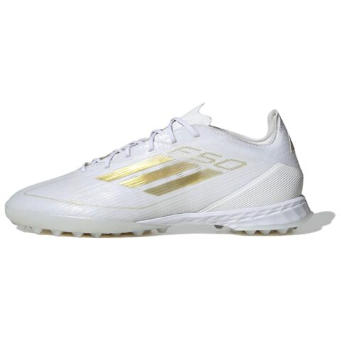 Adidas F50 PRO Comfortable And Lightweight Soccer Shoes Unisex White Gold